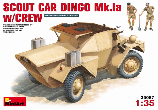 WWII British Dingo Mk.Ia Scout Car w/Crew