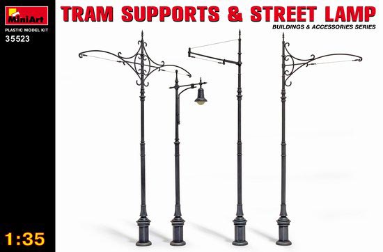 Tram Supports & Street Lamp