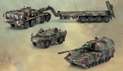 Panzer SLT503 Elefant, Fennek & PzH 2000 Tank