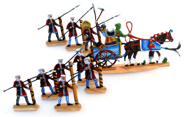 Ancient Greeks & Persians: Persian Spearmen and Command Chariot (10 pcs.)