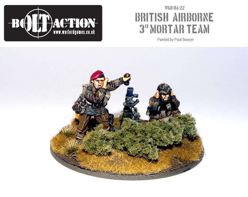 Warlord games Bolt Action British mortar team 