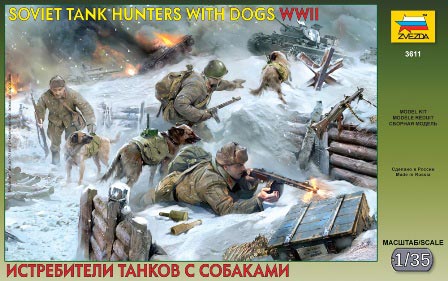 Soviet Tank Hunters w/Dogs WWII