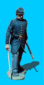 Union Officer Advancing, Sword Drawn