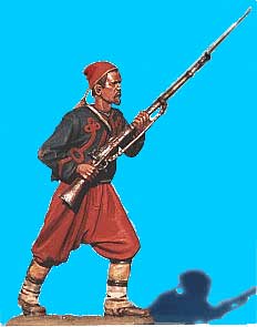 5th New York Zouave Charging, Rifle at the Ready