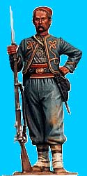 146th New York Zouave Standing Relaxed Wearing Fez