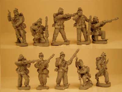 Federal Infantry Skirmish or Firing Line Set 1