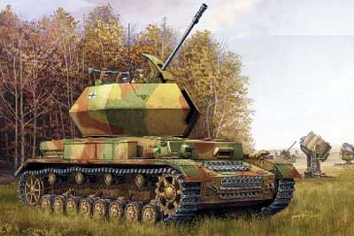 German 3.7cm Flak 43 Flakpanzer IV Ostwind