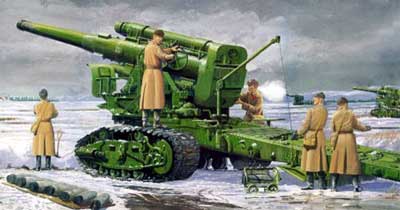 Soviet Army B4 Model 1931 203mm Howitzer Gun