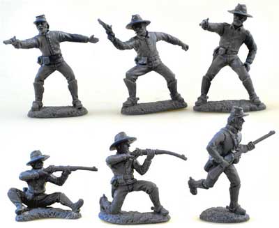 ACW Dismounted CSA Cavalry in Gray