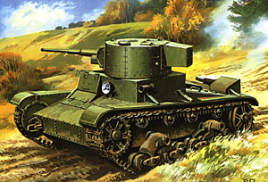 T-26 Light Tank with Cylindrical Turret