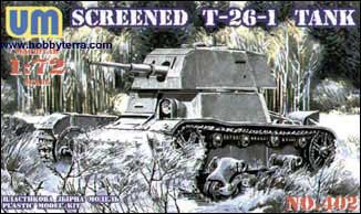 Screened T26-1E Soviet Light Tank with Conical Turret