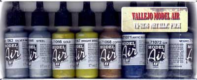 Vallejo Model Air Set Metallic Colors