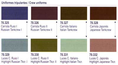 Vallejo Panzer Ace Pack #4 – Russian, Italian & Japanese Tank Crews