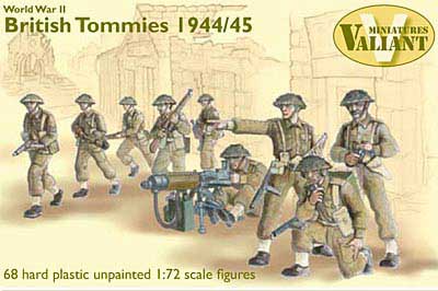 Valiant Miniatures 1//72 WWII Británico 6 Libra Antitanque Pistola y Escuadrón #
