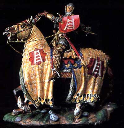 Italian Knight with Horse 14th Century