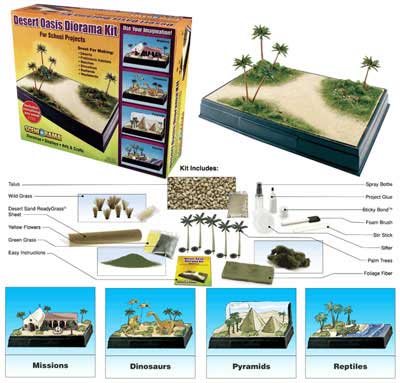 Scene-A-Rama - Desert Oasis Diorama Kit