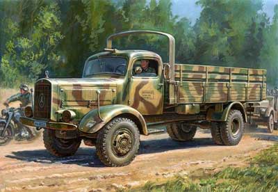 German Heavy 4.5 Ton Truck, Mercedes 4500S
