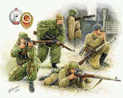Soviet Sniper Team
