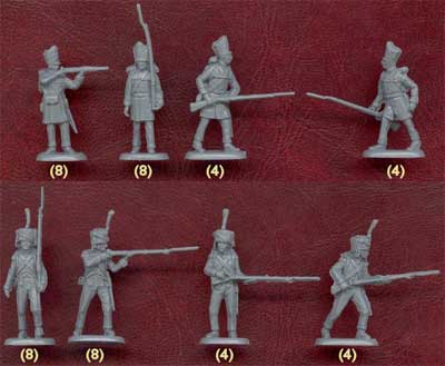 HaT Miniatures 1/72 WATERLOO LUTZOW FREIKORPS & NASSAU GRENADIERS Figure Set 