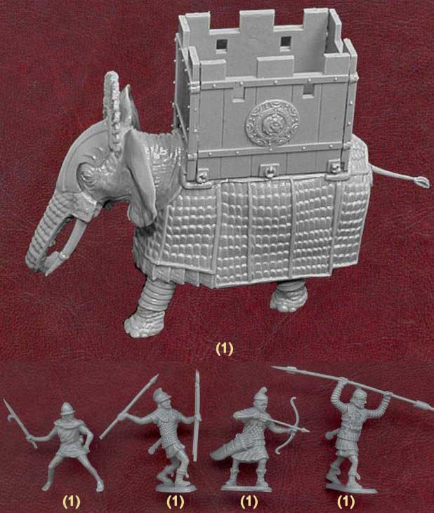 Készletfigurák Zvezda War Elephants III-I BC 9db 1:72 ZVEZ 8011 Készletfigurák Zvezda War Elephants III-I BC 9db 1:72 ZVEZ 8011