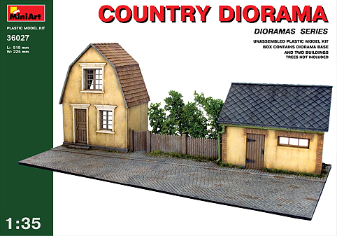 Country House and Barn Diorama Base