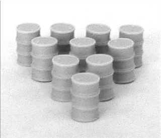Dented German Fuel Drums