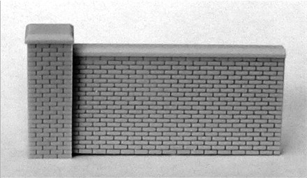 Tall Brick Wall Add-On with Pillar