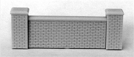 Medium Brick Wall with Pillar