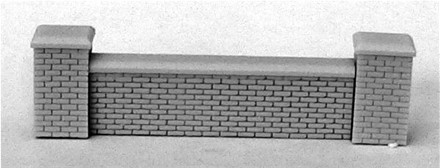 Short Brick Wall with Pillar