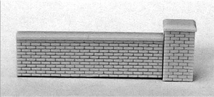 Short Brick Wall Add-On with Pillar