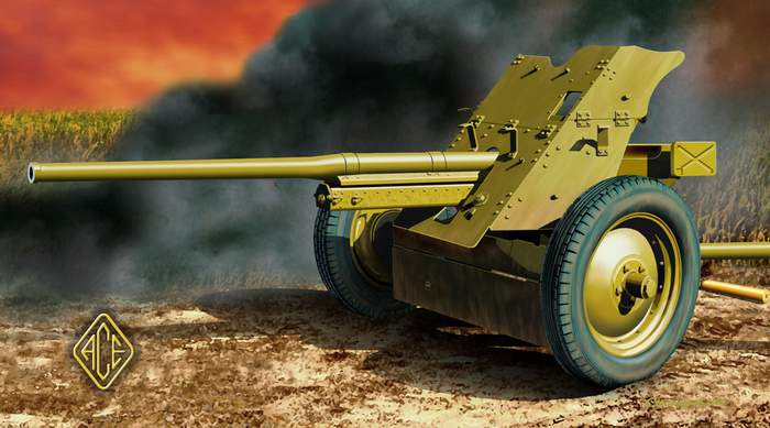 Soviet 45mm Anti-Tank Gun Model 1942