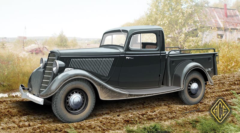 WWII Soviet GAZ-11-415 Pickup Truck