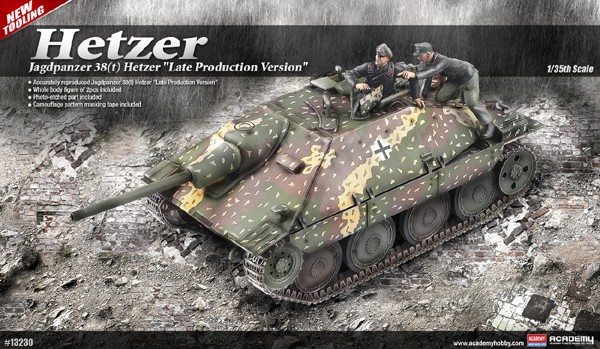 WWII German Jagdpanzer 38(t) Hetzer Late Tank