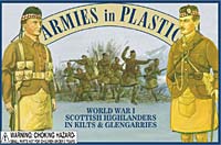 WWI Scottish Highlanders in Kilts & Glengarries