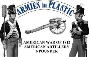 War of 1812 American Artillery - Blue Plastic