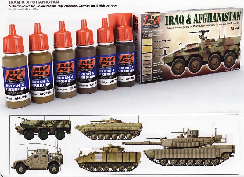 AFV Acrylic Paint Set: Iraq And Afghanistan