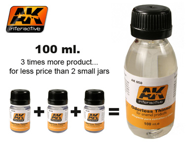 AK Interactive Odorless Turpentine Thinner 100 ml Bottle