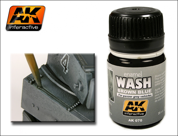 Wash- Brown Blue for Panzer Grey Vehicles