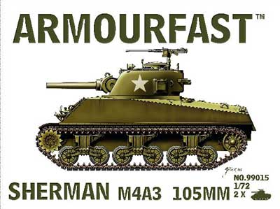 WWII US Sherman M4A3 105mm