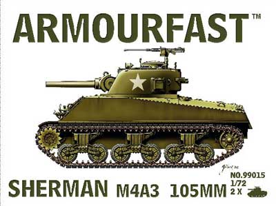 WWII US Sherman M4A3 105mm