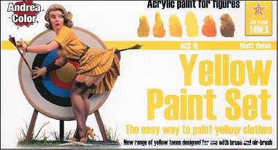 Andrea Color Yellow Paint Set