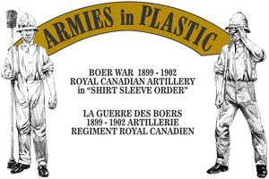 Boer War 1899-02 Royal Canadian Artillery in Shirt Sleeve Order