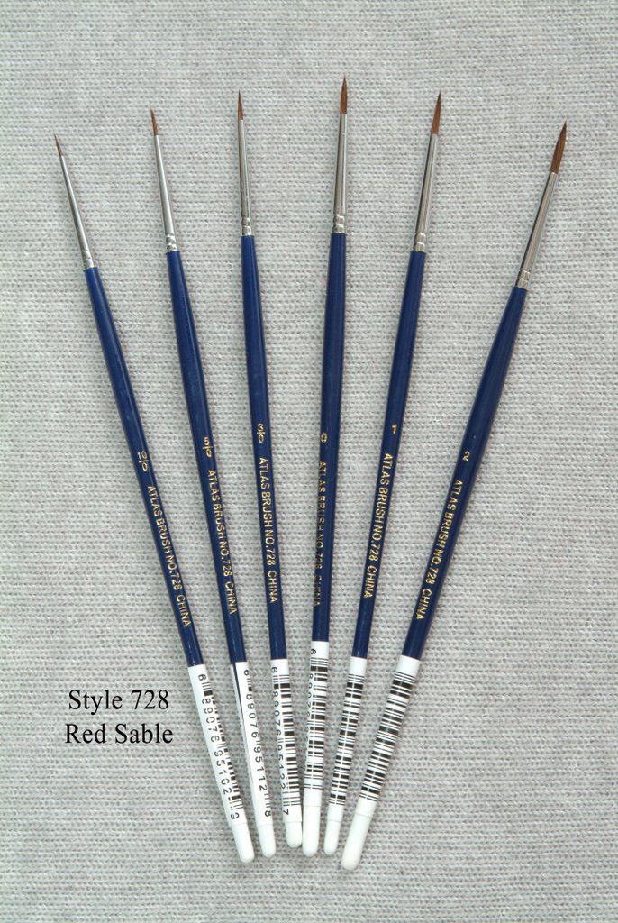 Red Sable Round Brush Size 2 