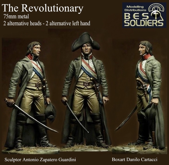 The Revolutionary with 2 alternative heads & hands