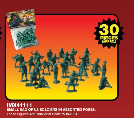Classic Green Army Men U.S. Soldiers 45mm