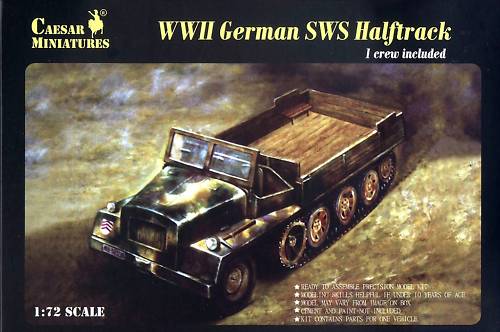 Military Series: WWII German sWS Halftrack with Figure