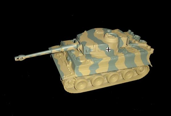 Camouflage Yellow 1:32 German Tiger Tank for 54mm Army Men Soldier Figures 