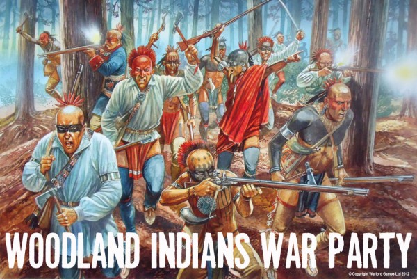 French-Indian War Woodland Indians War Party Boxed Set