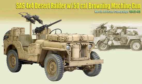 WWII British SAS 1/4 Ton 4x4 Truck Desert Raider