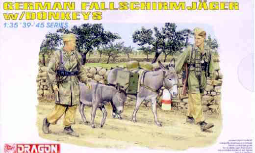 WWII German Fallschirmjagers withDonkeys